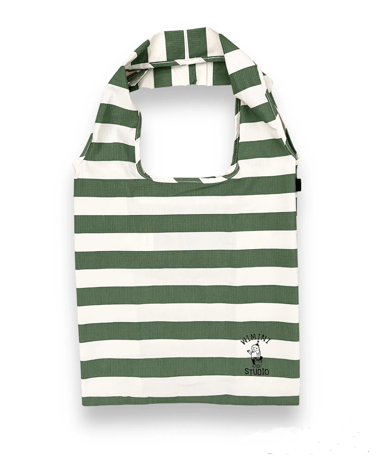 NOTABAG FOLDABLE SHOPPING BAG - OLIVE STRIPES