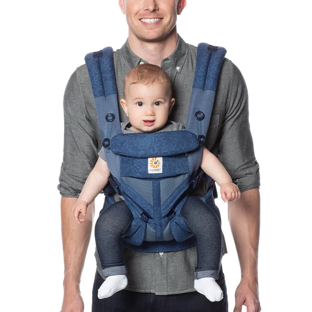 Omni 360 Cool Air Mesh All Carry Positions Baby Carrier - Blue Blooms