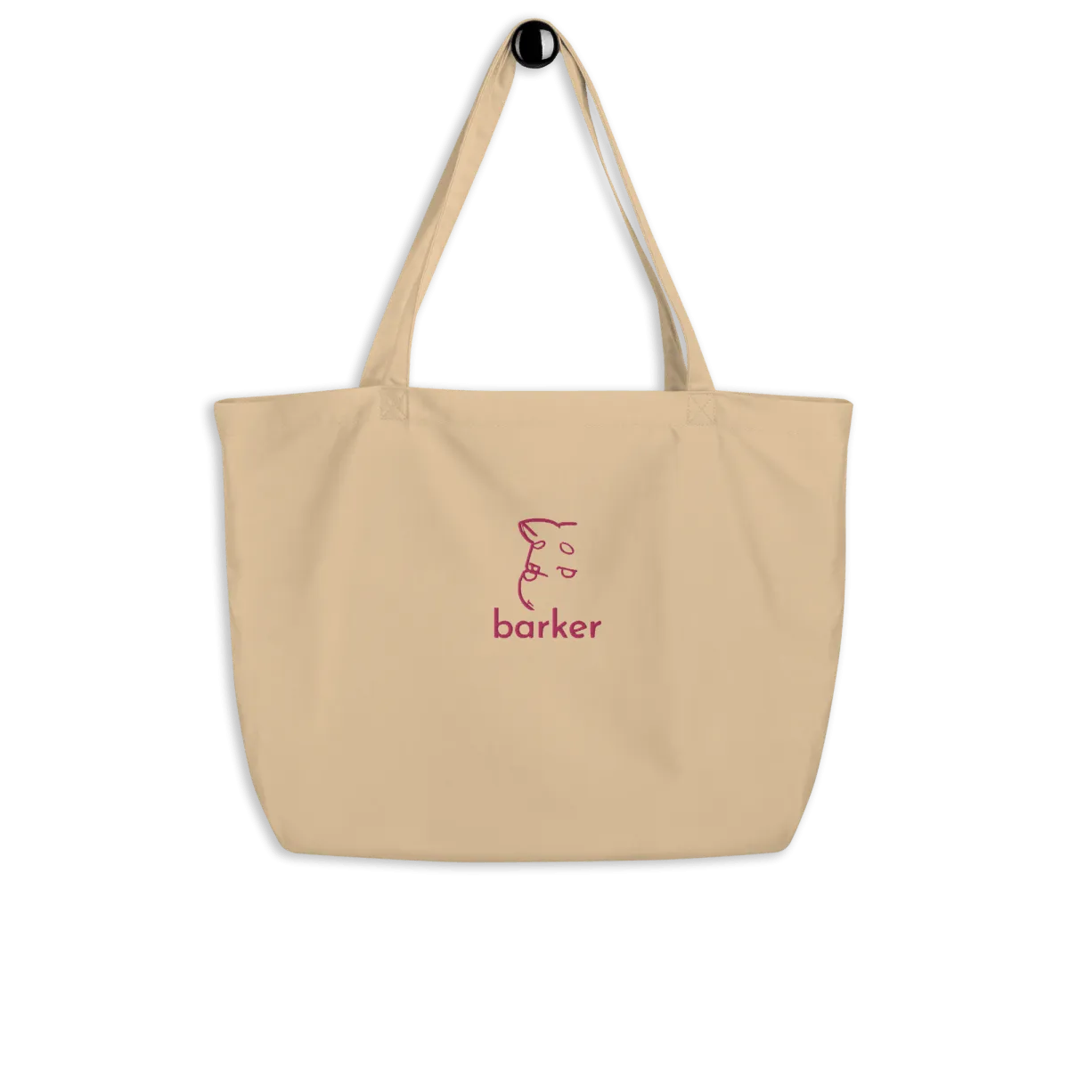 Organic Tote Bag (Pink Embroidery)