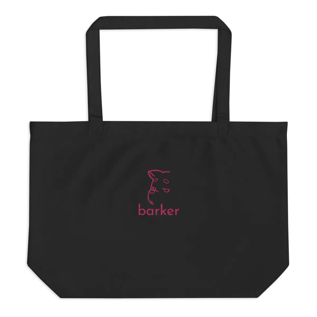 Organic Tote Bag (Pink Embroidery)