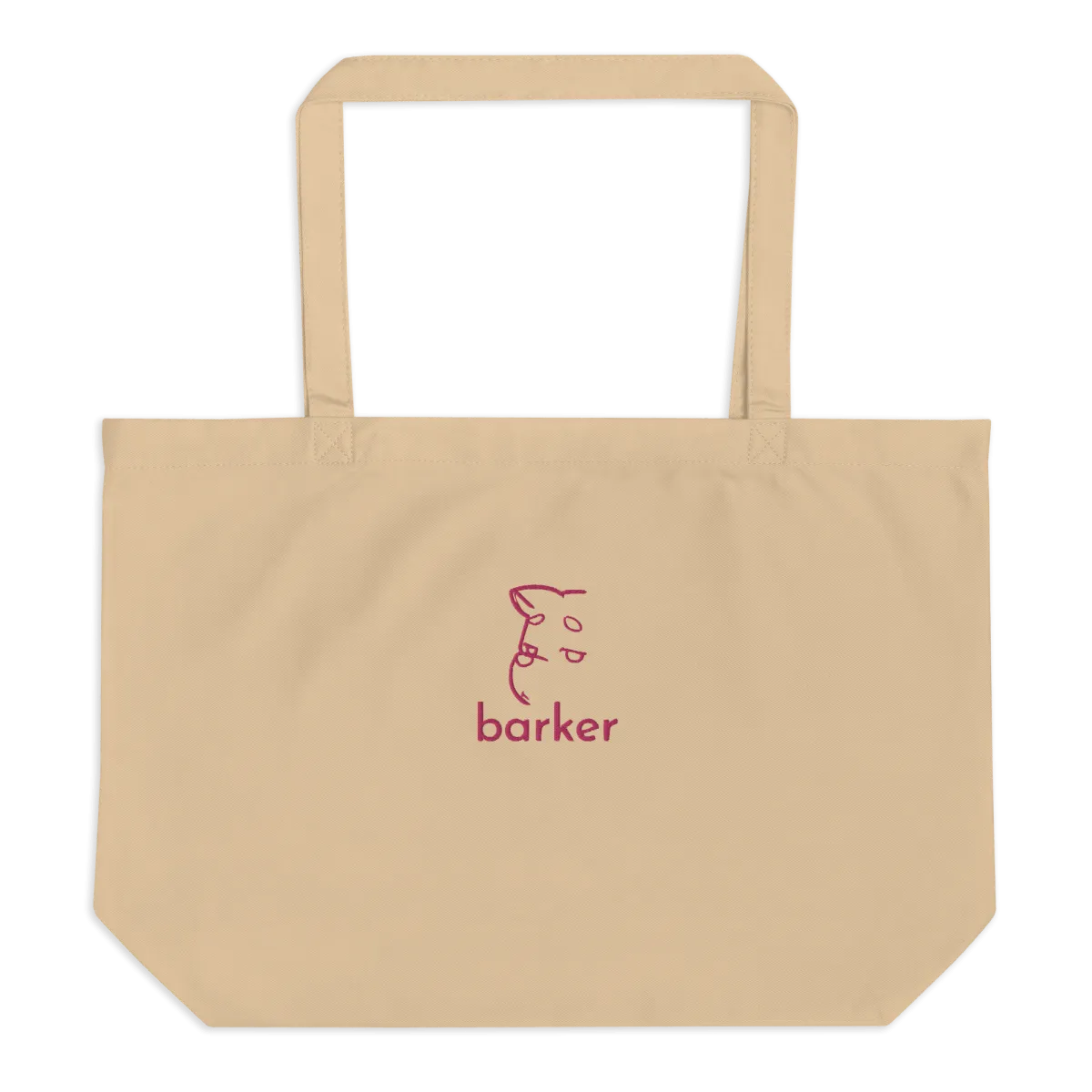 Organic Tote Bag (Pink Embroidery)