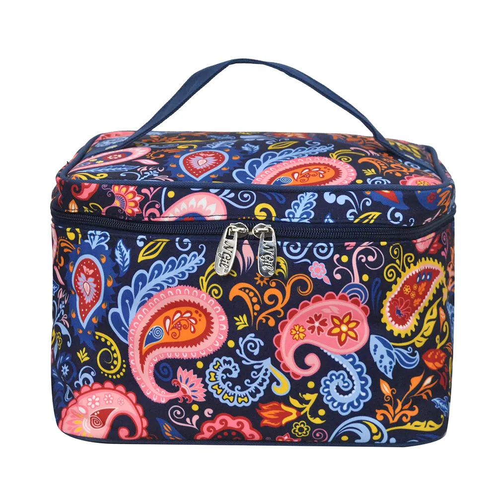 Paisley Whirl NGIL Large Top Handle Cosmetic Case