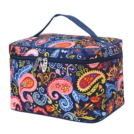 Paisley Whirl NGIL Large Top Handle Cosmetic Case