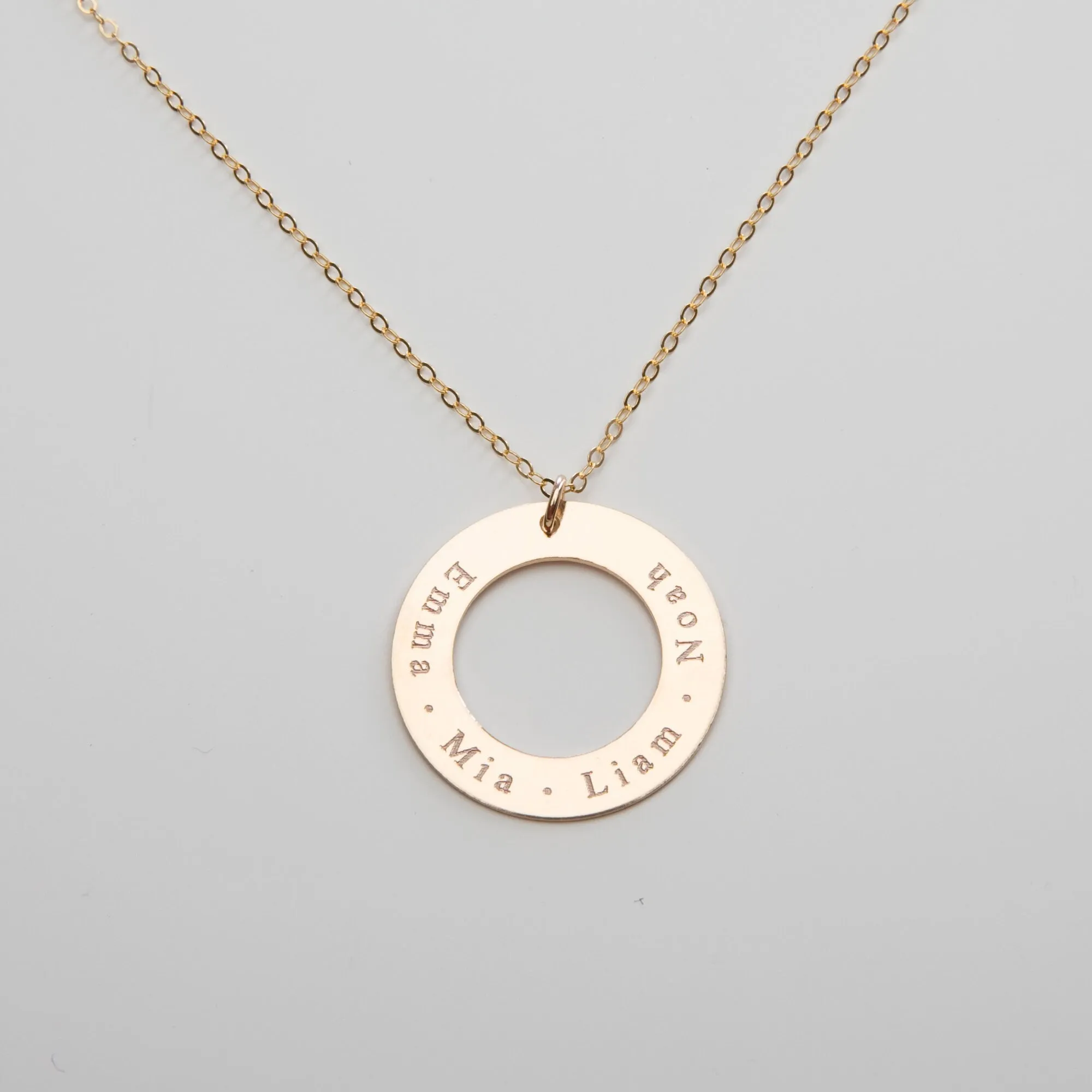 Personalized Family Name Necklace - CG390N. Starts at