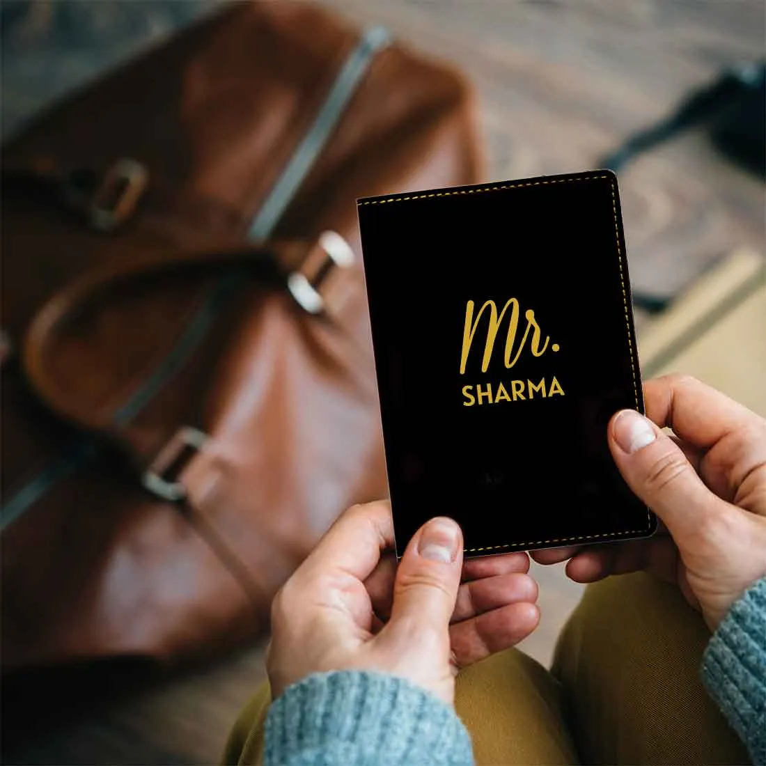 Personalized Passport Holder for Couples MR - Anniversary Gift