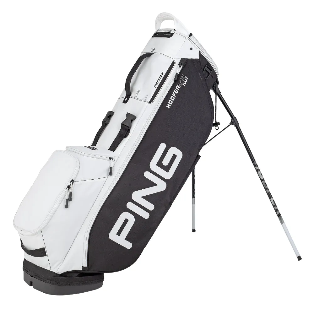 Ping Hoofer Lite Tour Stand Bag - Black/White