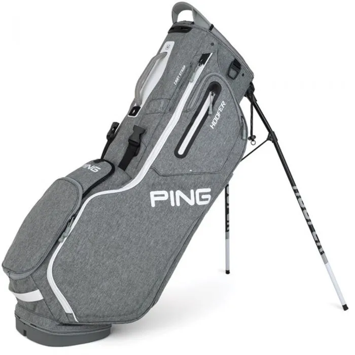 Ping Hoofer Stand Bag - Grey/White