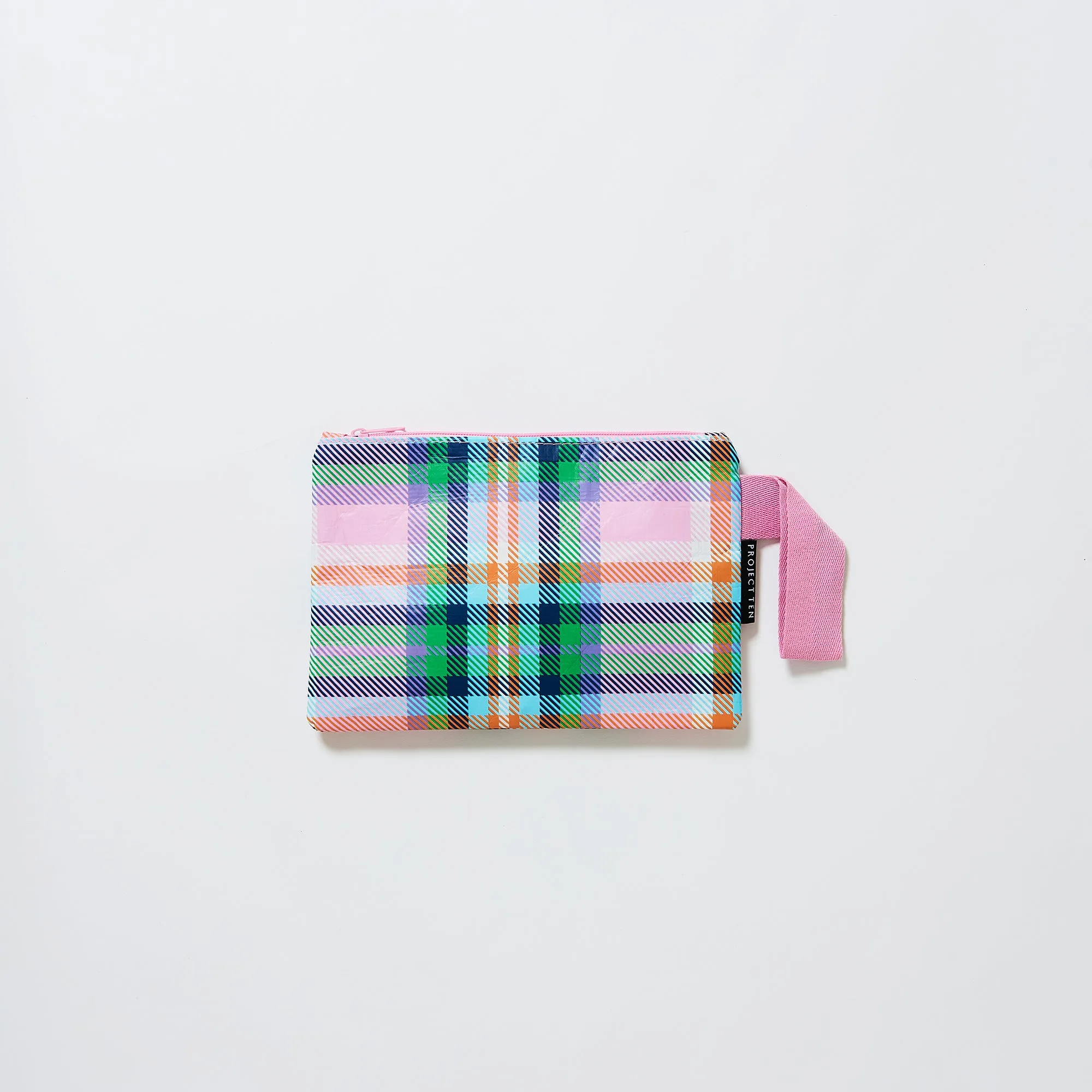 Plaid Mini Zip Pouch