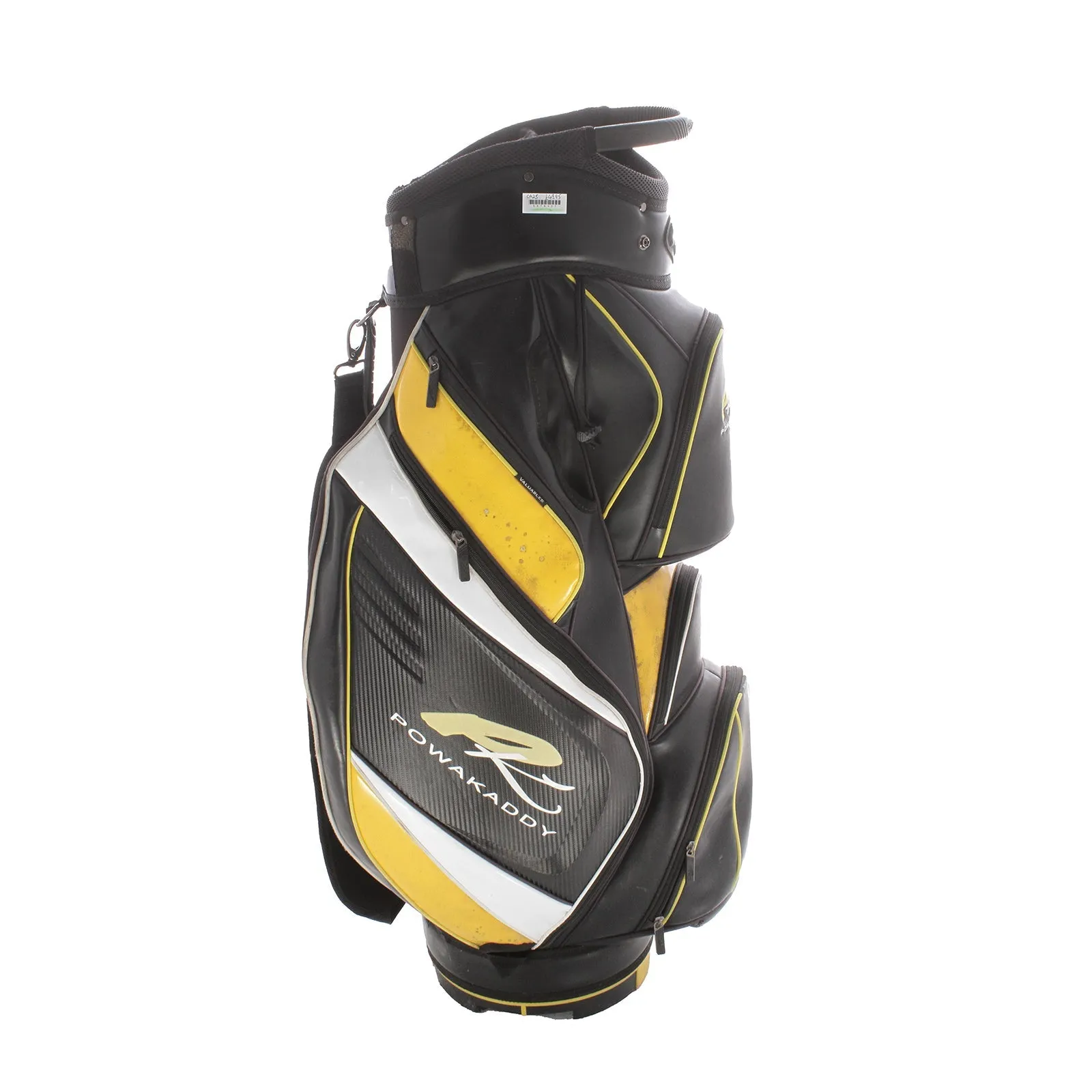 PowaKaddy Premium Cart Bag - Black/White/Yellow