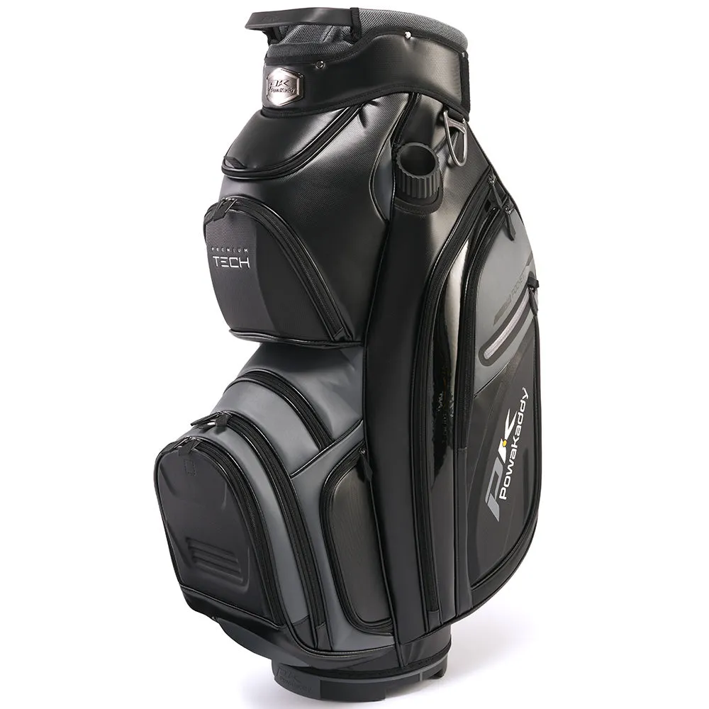 PowaKaddy Premium-Tech Cart Bag - Black/Gun Metal/Grey