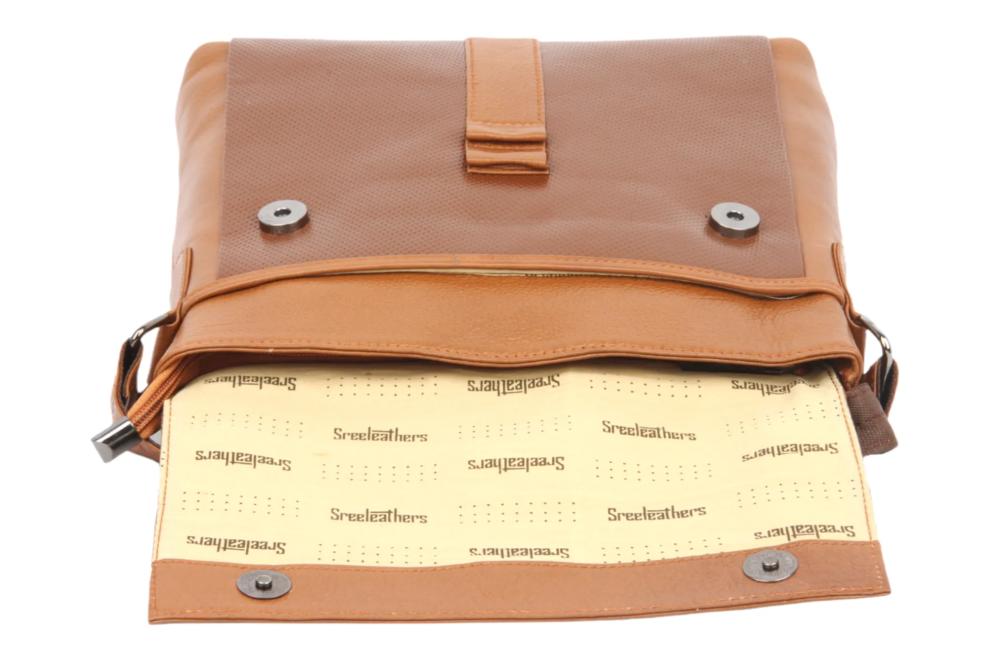 Premium Leather Messenger Bag 997427 (TAN)