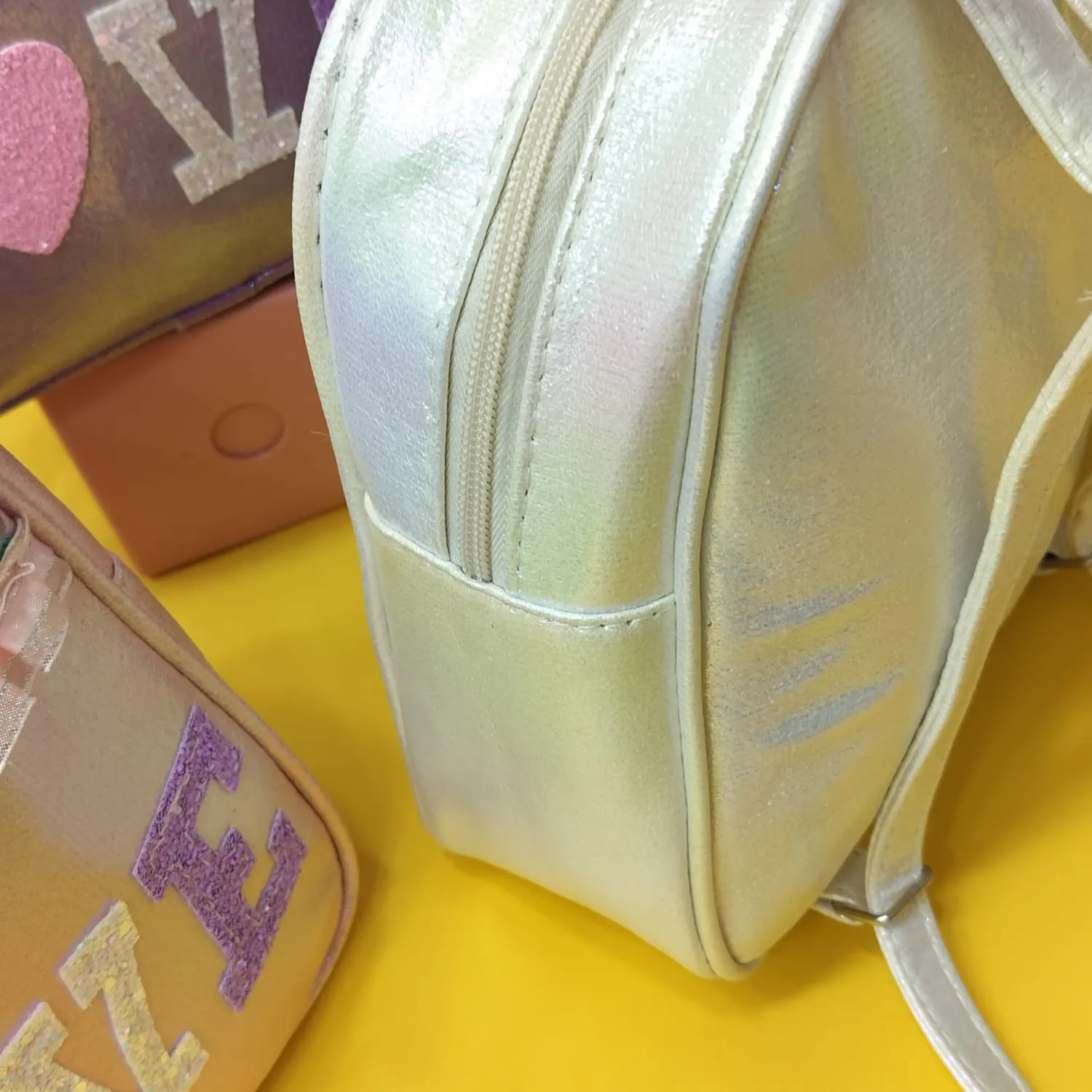 Printed Love Mini Backpack.