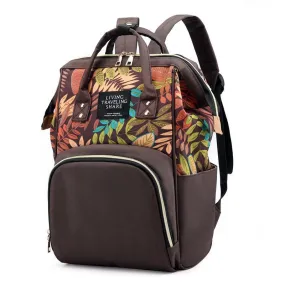 Printed Mommy Backpack Diaper Bag