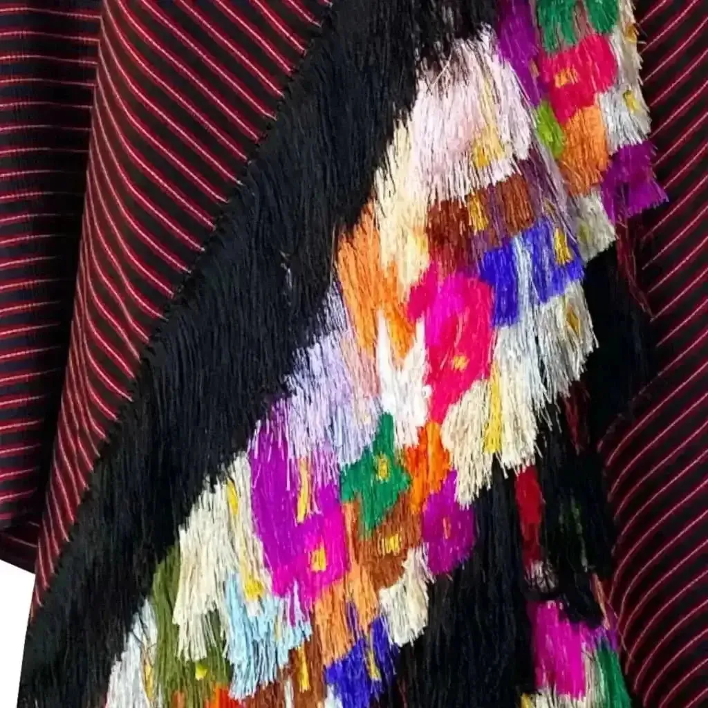 Purepecha rebozo with fringe