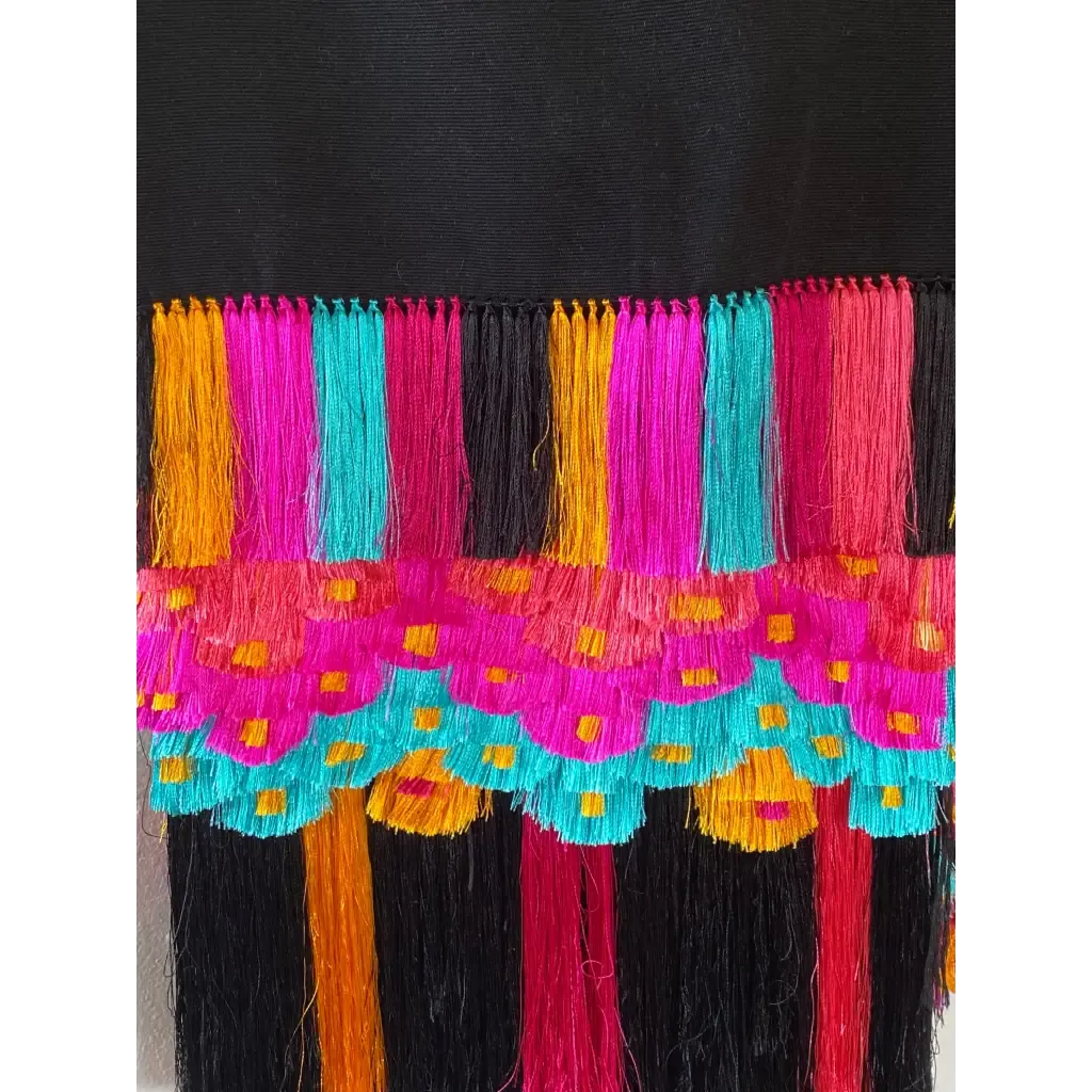 Purepecha rebozo with fringe