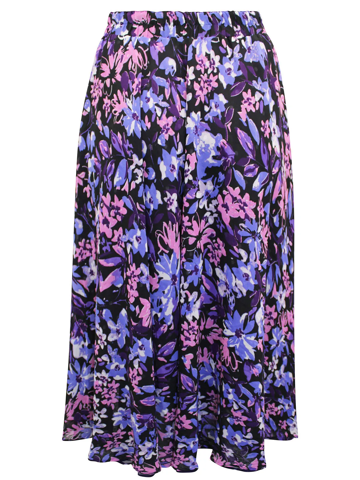 Purple Reversible Printed Pull On Skirt