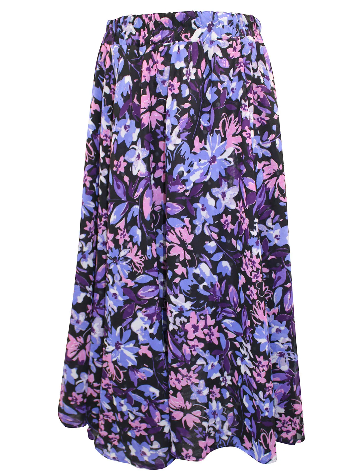 Purple Reversible Printed Pull On Skirt