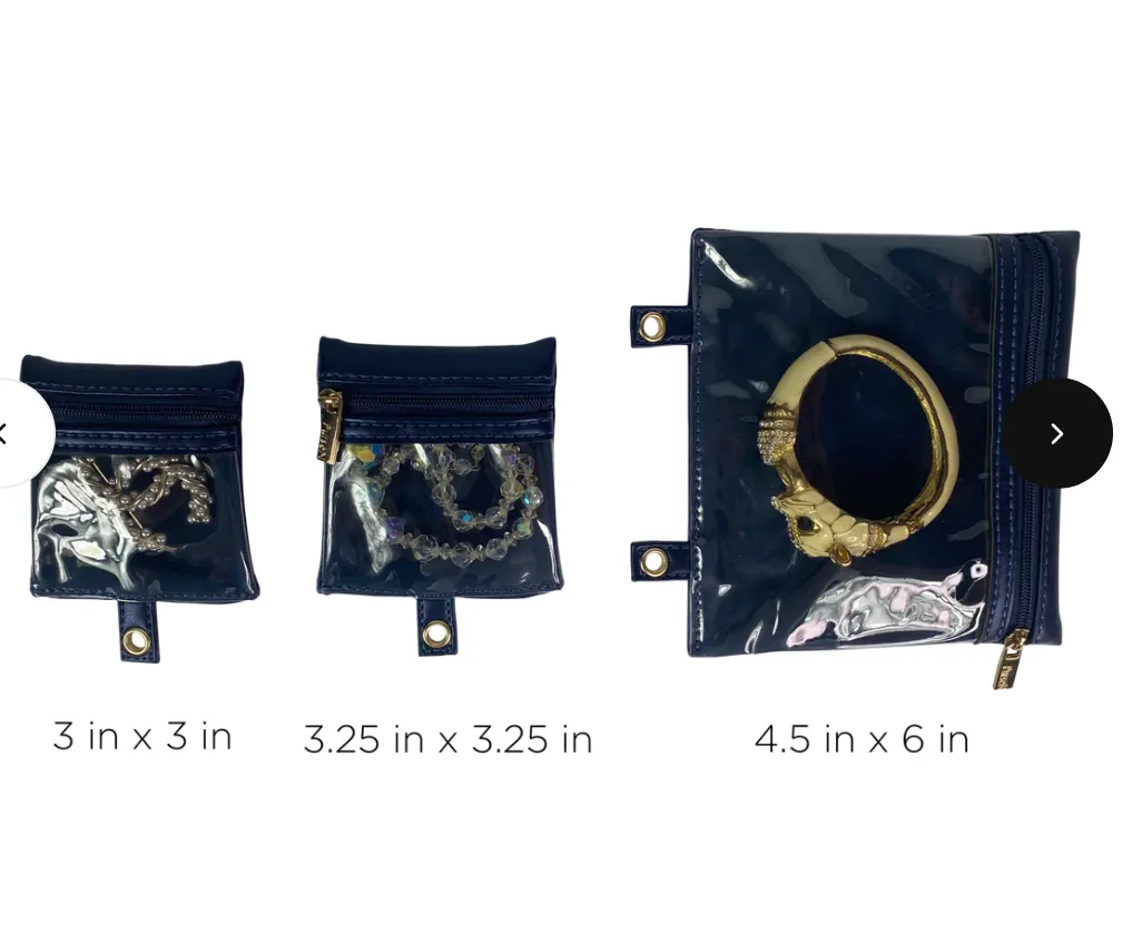 Pursen Trinity Jewelry Case Greek Navy