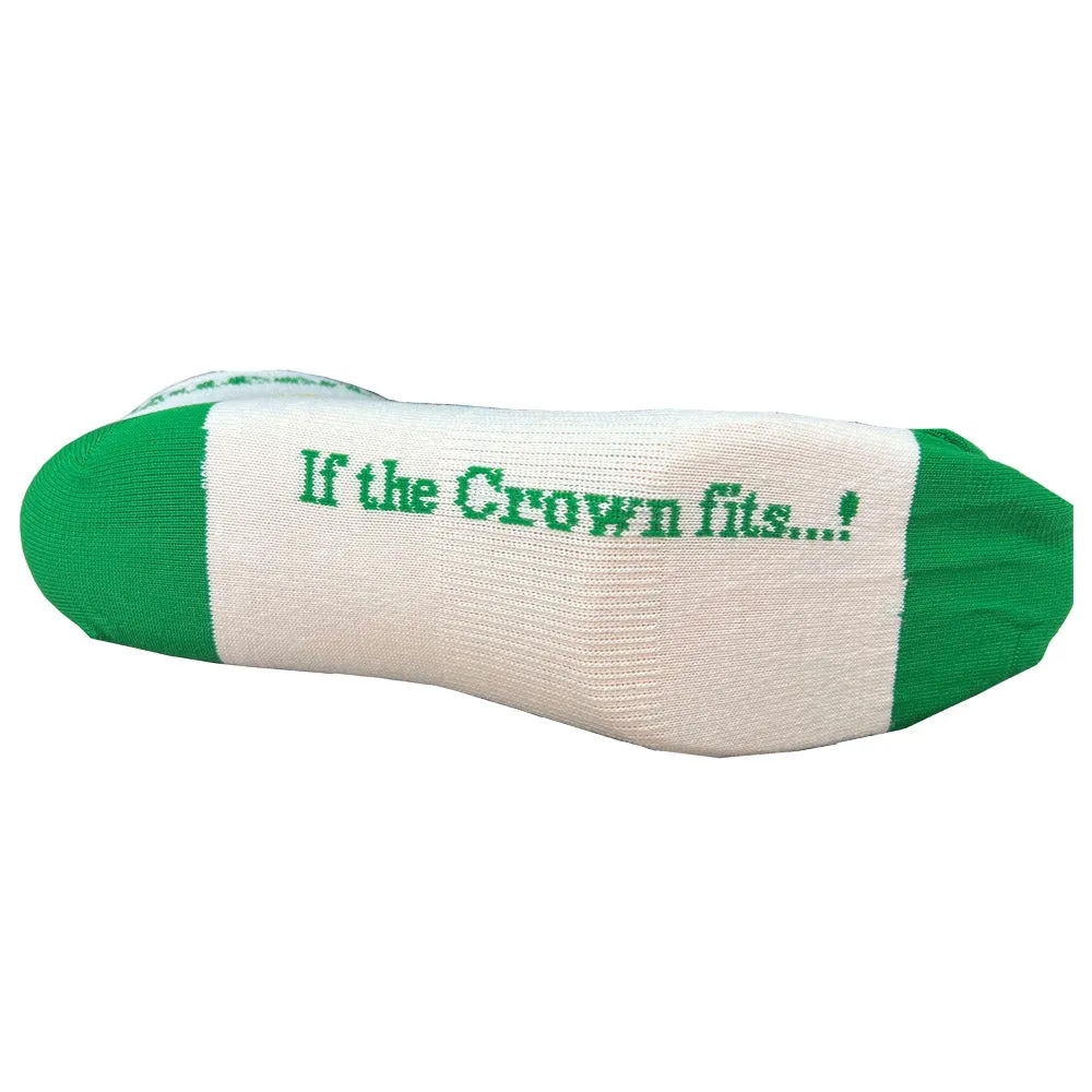 Queen Of The Green Women's Golf Sock With Ball Marker