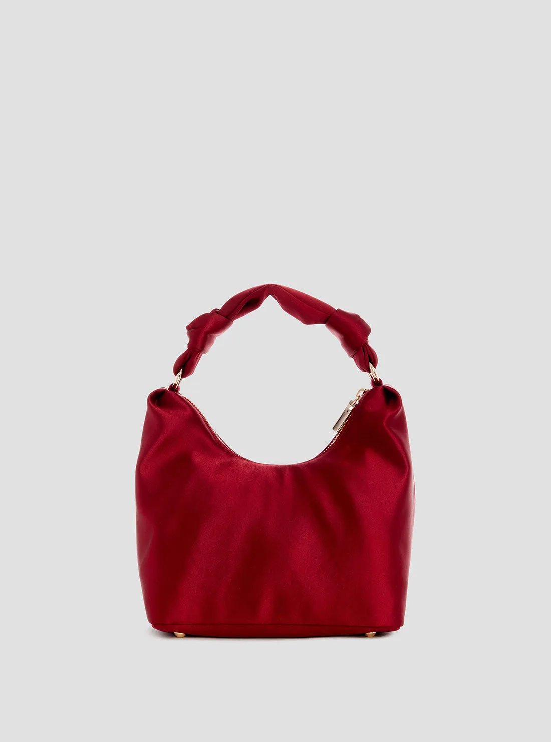 Red Velina Hobo Bag