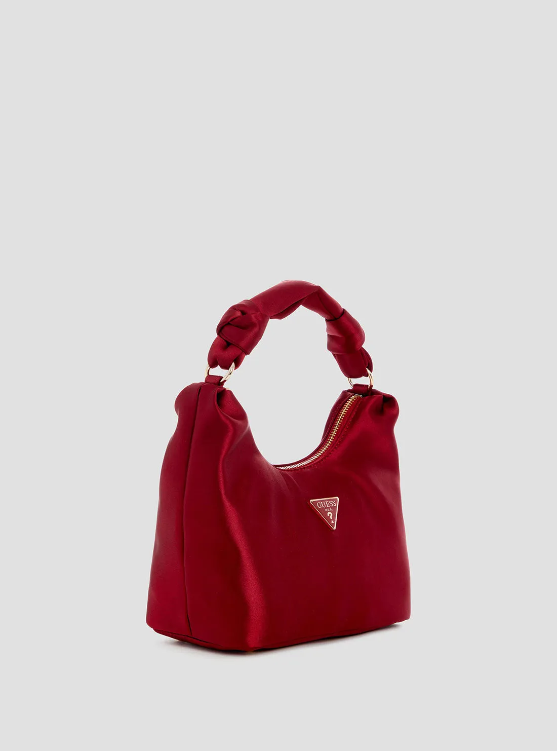 Red Velina Hobo Bag