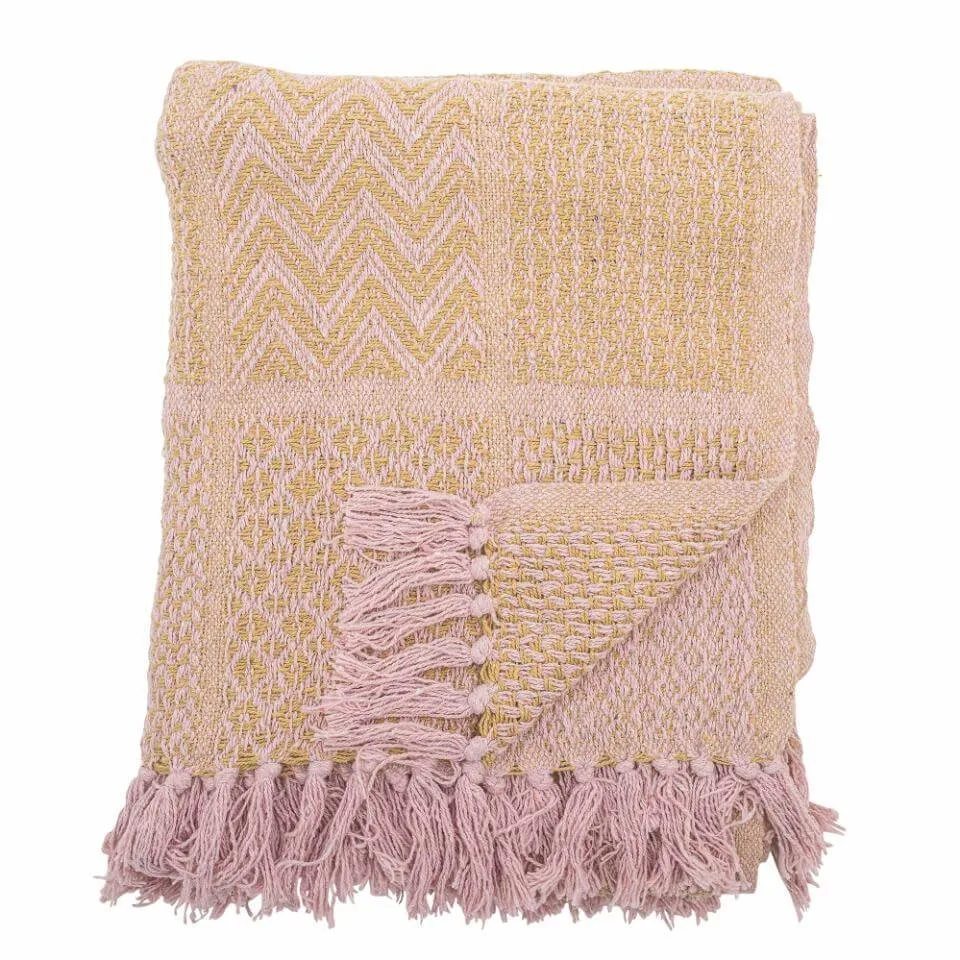 Rodion Throw - Pink - Recycled Cotton