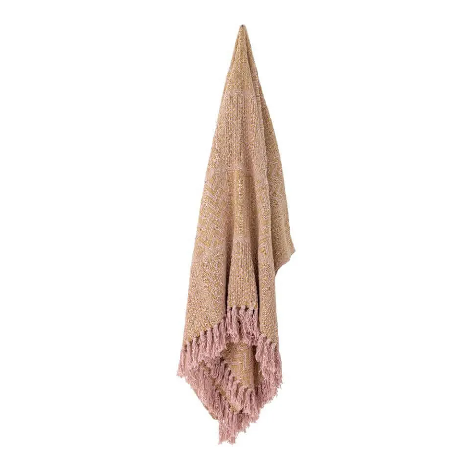 Rodion Throw - Pink - Recycled Cotton