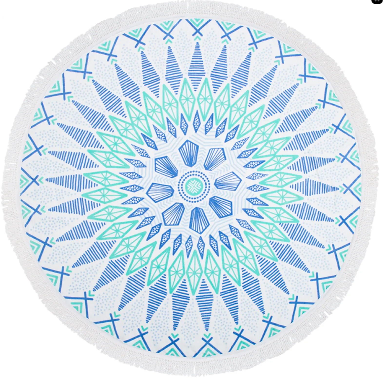 Round Gypsy Fringe Beach Towel