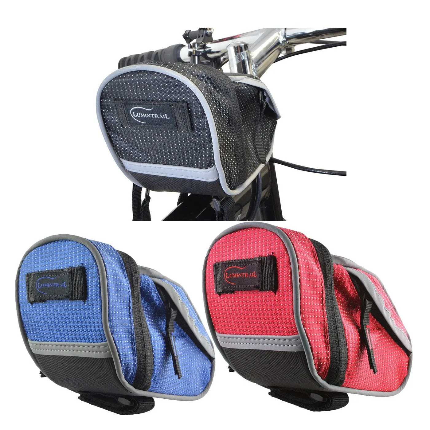 Saddle Bag Bicycle Wedge Tube with Adjustable Straps