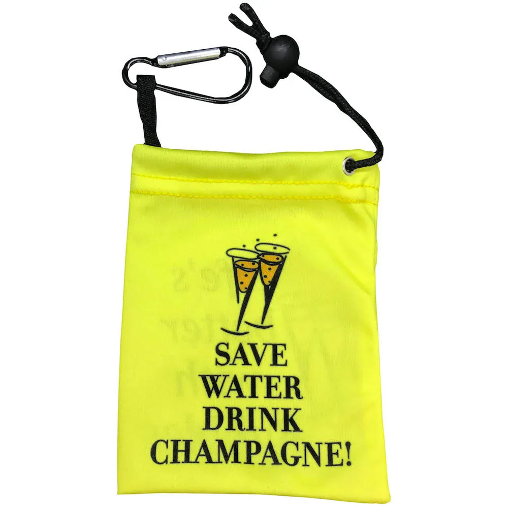 Save Water Drink Champagne (Bubbles) Waffle Golf Par 3