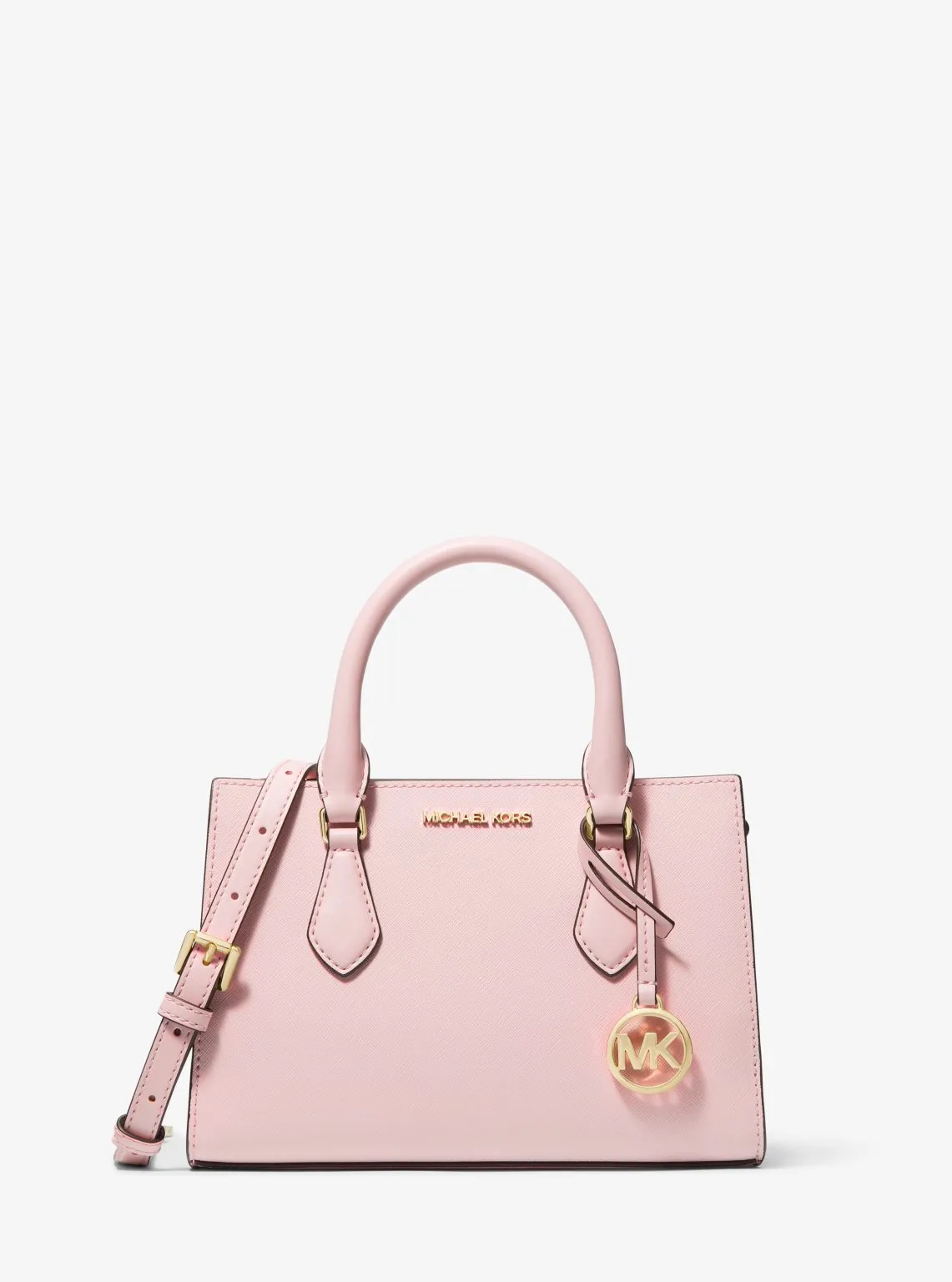 Sheila Small Faux Saffiano Leather Satchel