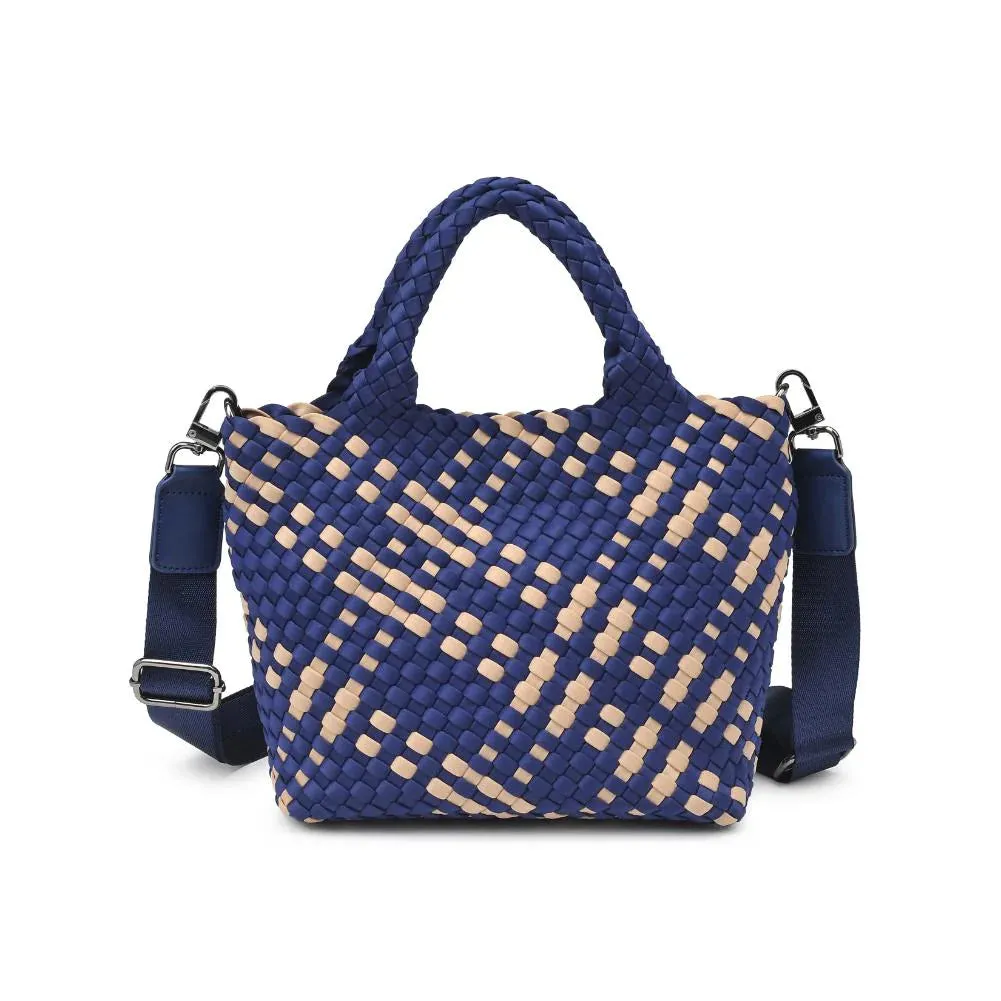 Sky's The Limit Small Crossbody Bag - Navy/Nude