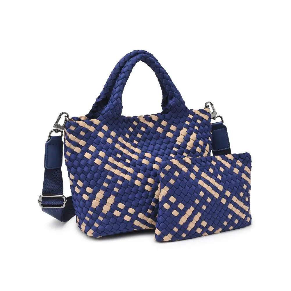 Sky's The Limit Small Crossbody Bag - Navy/Nude