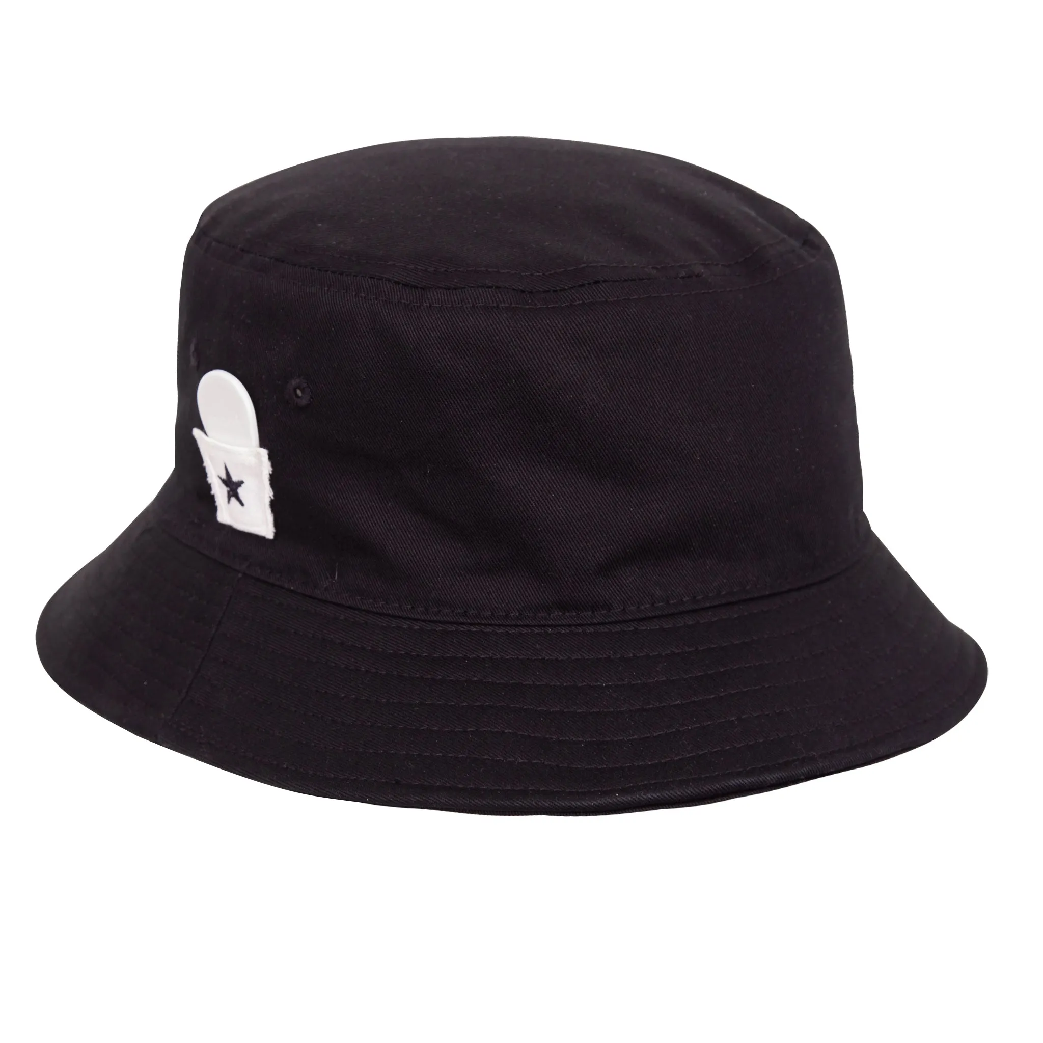 Star Bucket Hat with Ball Marker - Black