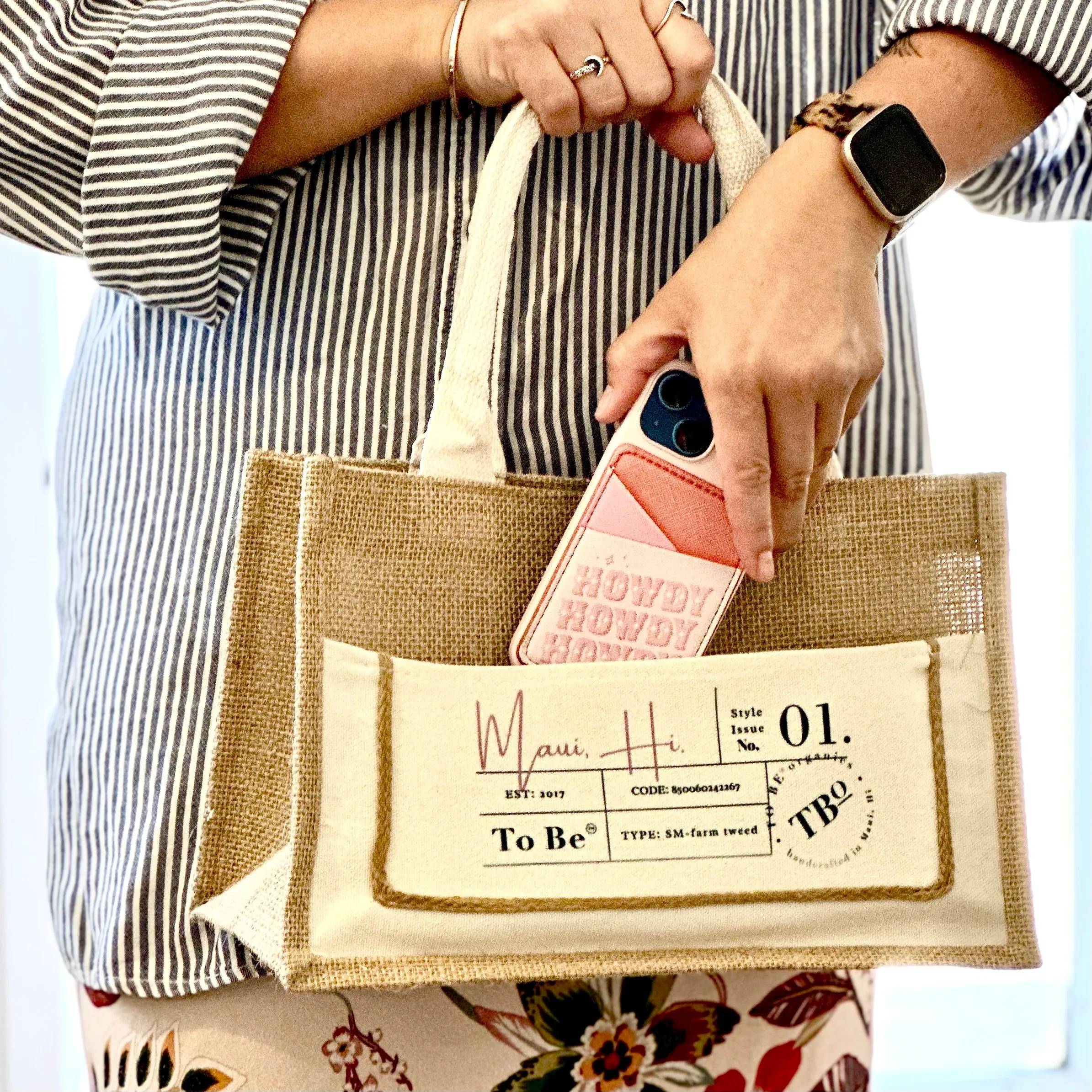 The Market Bag -Style No. 1 in Maui Rose