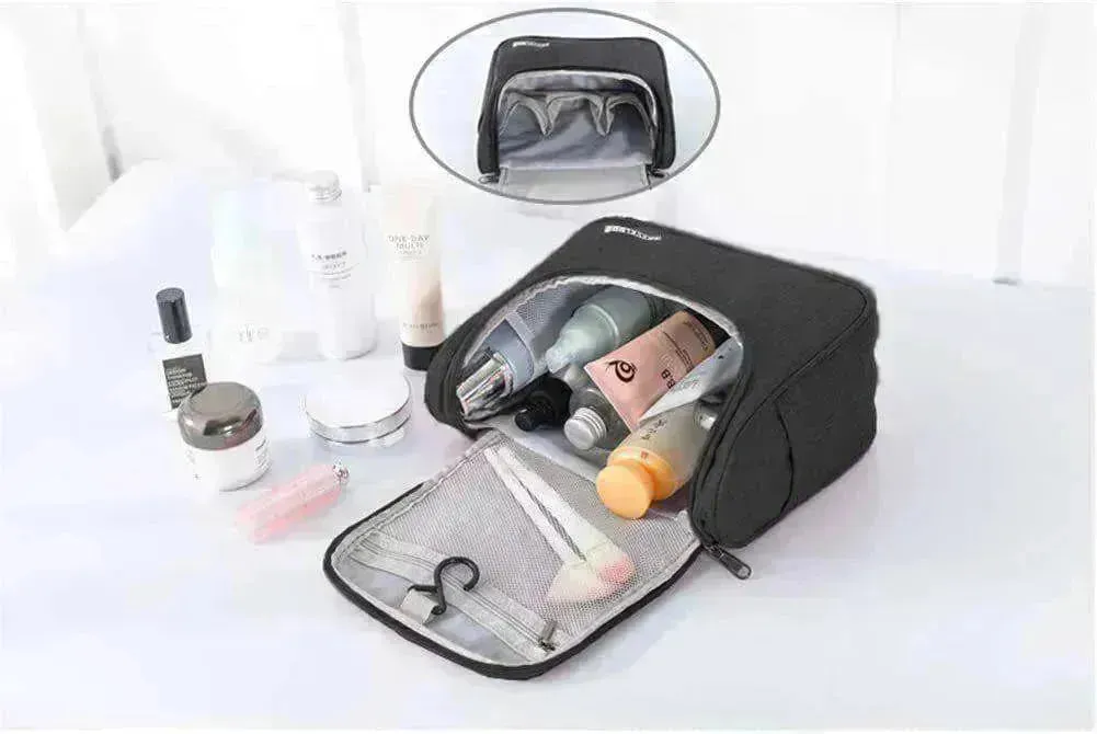 Toiletry Bag: Men Women Makeup Shave Organizer