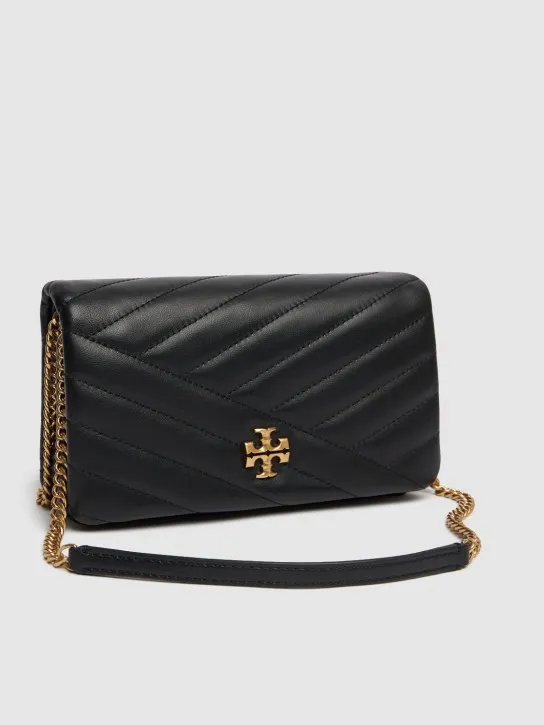 Tory Burch   Kira Chevron leather chain wallet 