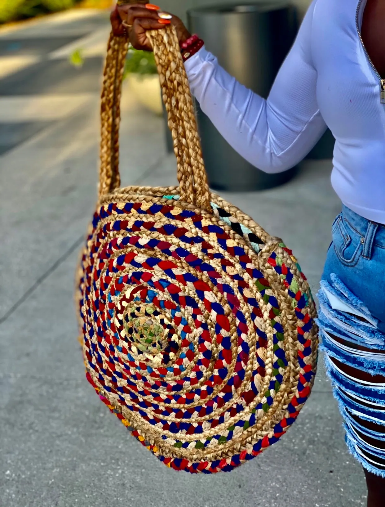 Tulum Large Round Bag