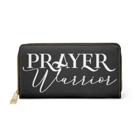 Uniquely You Womens Wallet - Zip Purse / Black & White Prayer Warrior