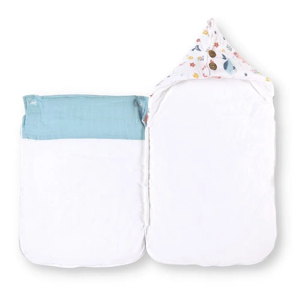 Vitamin Sea Muslin Carrier Nest / sleeping bag , 0-12 Months