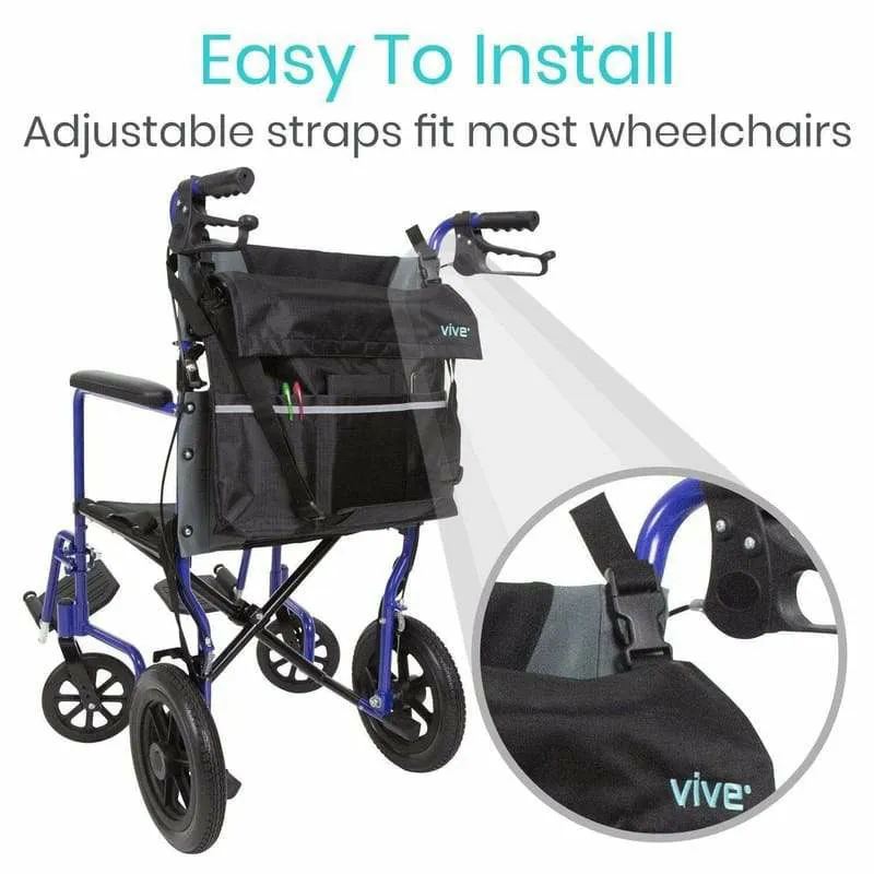 Vive Health Waterproof Storage Wheelchair Bag