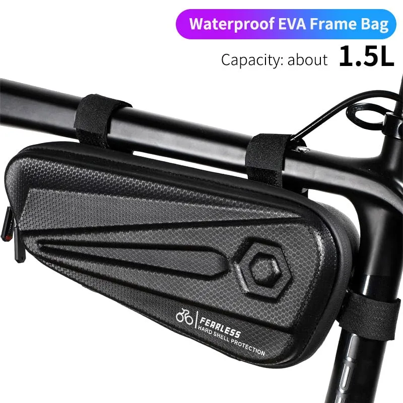 Waterproof Bicycle Bag 7.0 Inch Sensitive Touch Screen Phone Bag MTB Road Bike Front Frame Bag Cycling Accessories