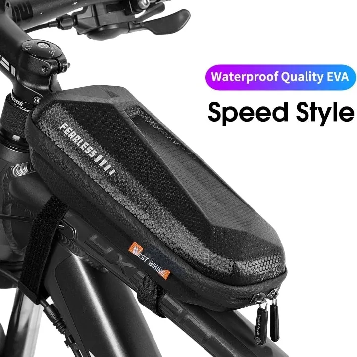 Waterproof Bicycle Bag 7.0 Inch Sensitive Touch Screen Phone Bag MTB Road Bike Front Frame Bag Cycling Accessories