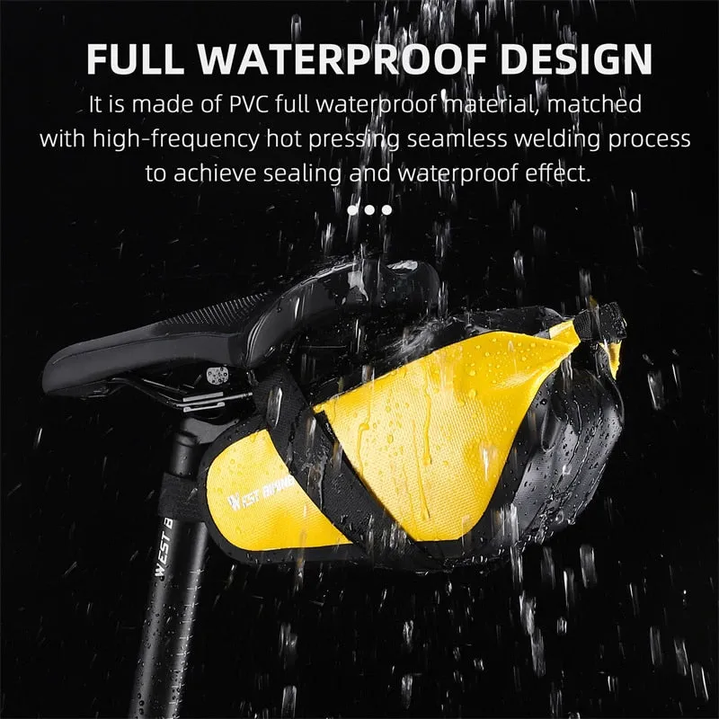 Waterproof Bicycle Saddle Bag MTB Road Bike Shockproof Cycling Tools Pannier Seatpost Basket Bag Bike Accessories