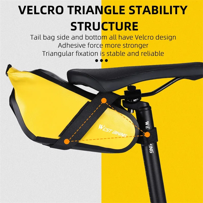 Waterproof Bicycle Saddle Bag MTB Road Bike Shockproof Cycling Tools Pannier Seatpost Basket Bag Bike Accessories