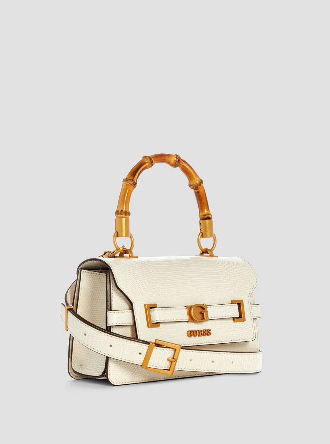 White Sibel Top Handle Bag