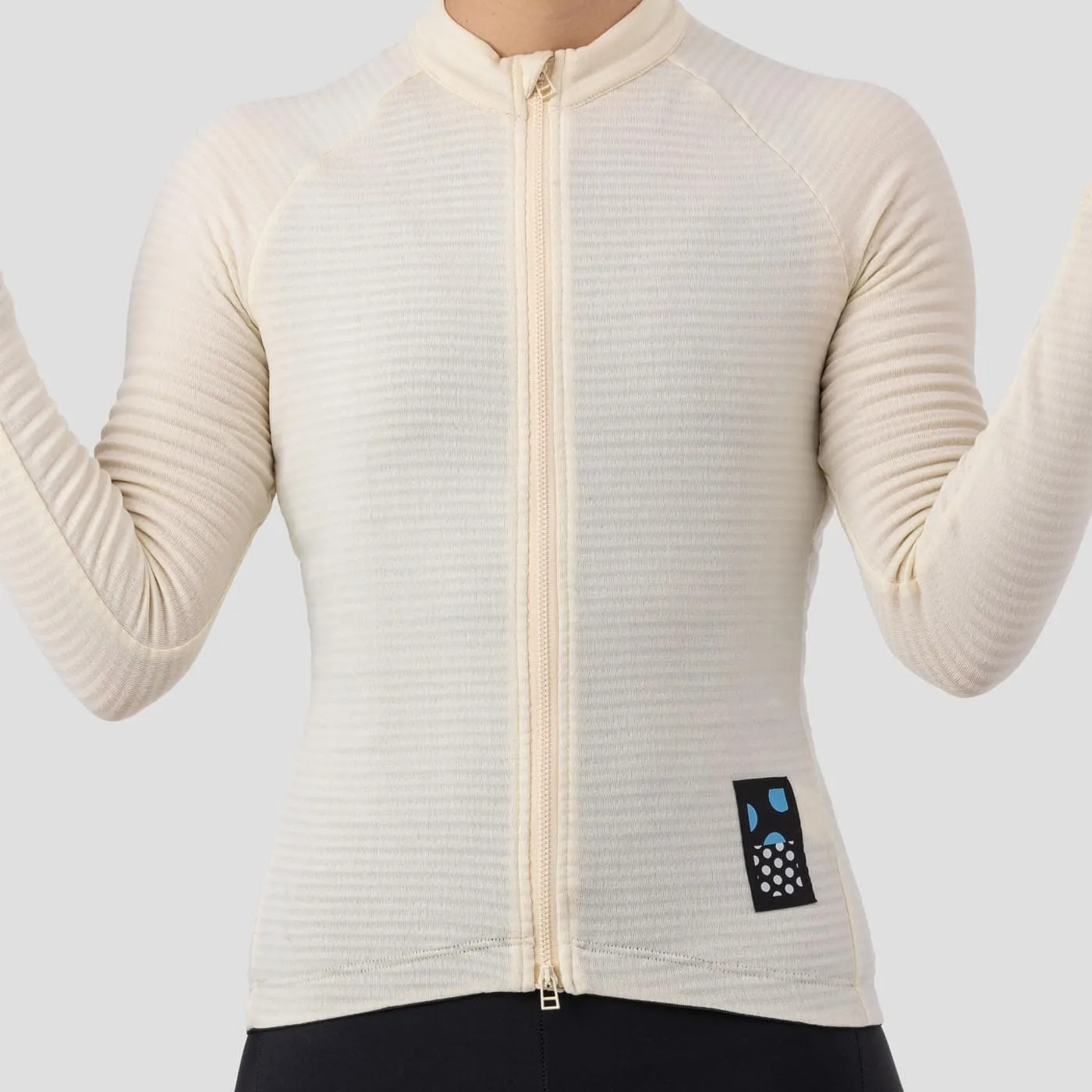 Women's Merino Grid Thermal Jersey - Oat