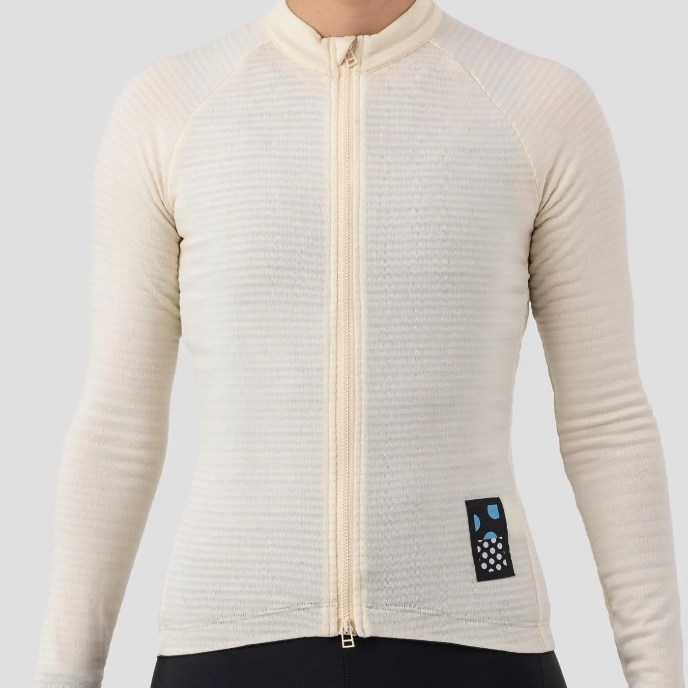 Women's Merino Grid Thermal Jersey - Oat