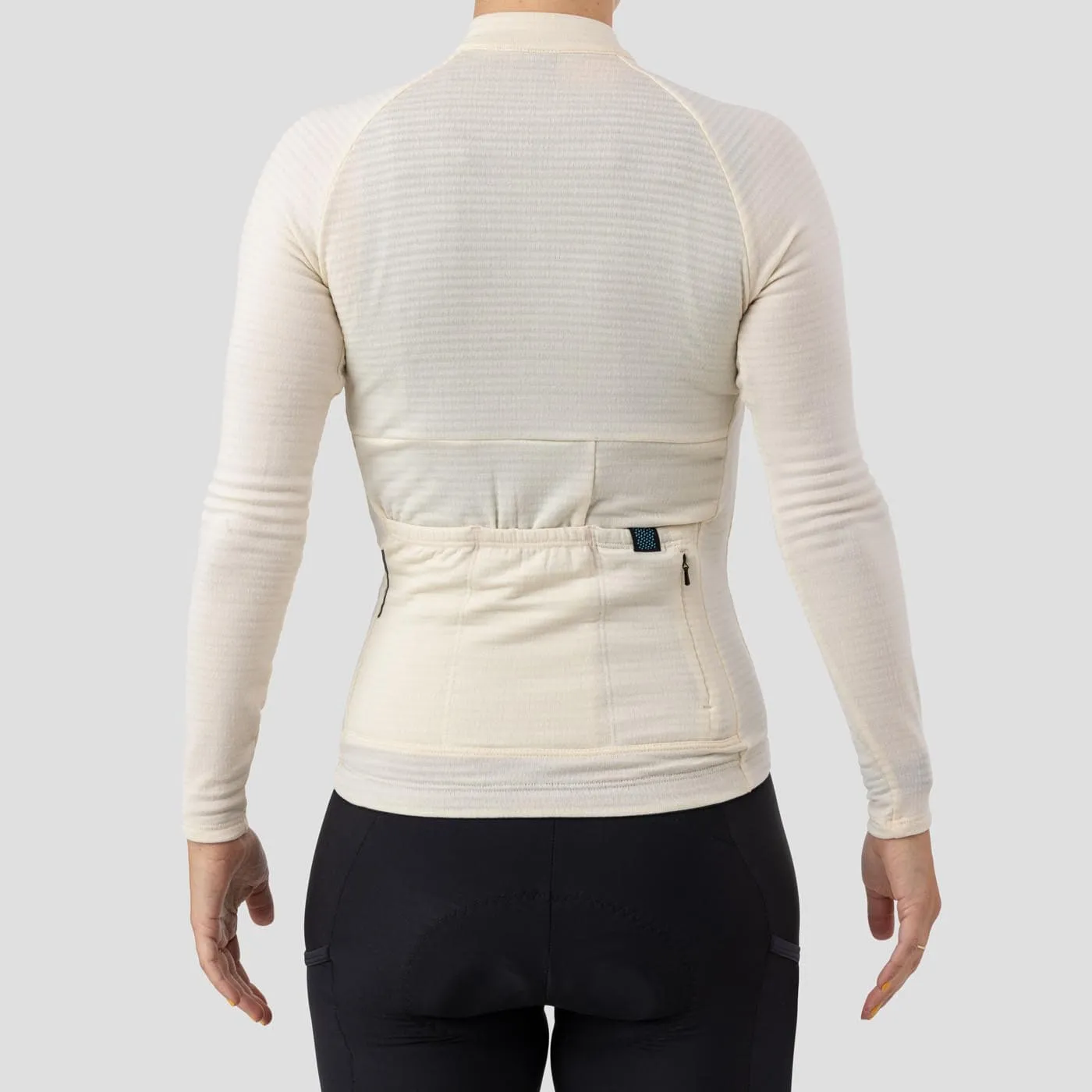 Women's Merino Grid Thermal Jersey - Oat