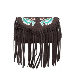 Wrangler Genuine Leather Fringe Crossbody